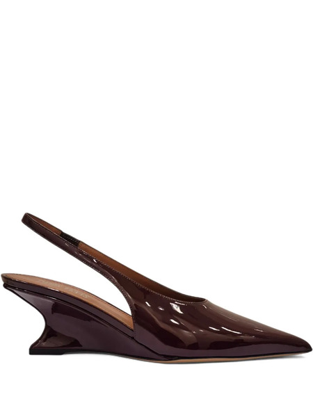  Paris Texas 50mm Nina Slingback Pointed Pumps - Brown 