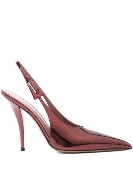  Paris Texas 105mm Slingback Pointed-toe Pumps - Red 