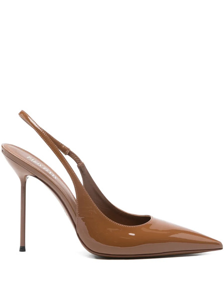  Paris Texas Pointed- Toe Slingback Pumps - Brown 