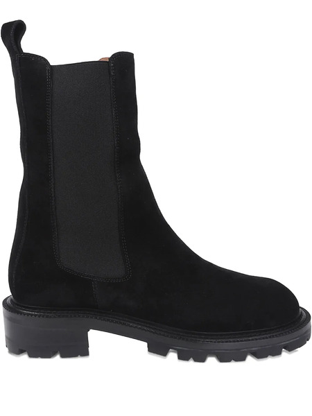  Paris Texas Ridged-sole Leather Boots - Black 
