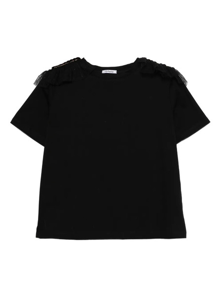  Parlor Ruffle Sequin T-shirt - Black 