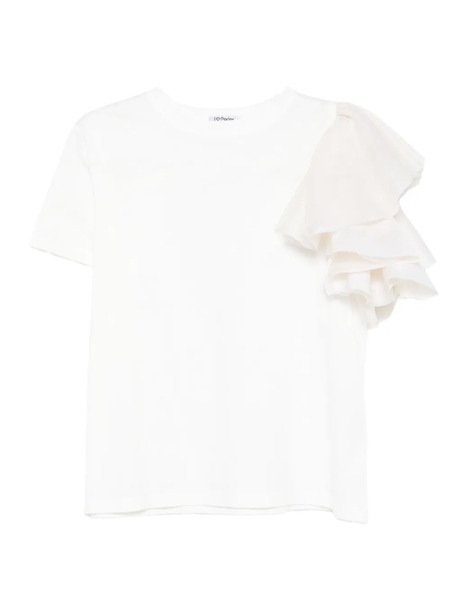  Parlor Ruffled-sleeve T-shirt - White 