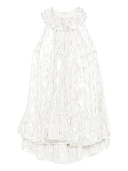  Parlor Ruffled-trim Mini Dress - Neutrals 