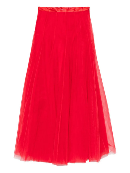  Parlor Tulle Elasticated-waist Skirt - Red 