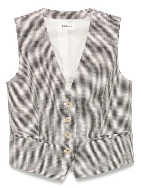  P.a.r.o.s.h. Bambu Waistcoat - Neutrals 