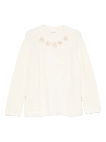  P.a.r.o.s.h. Bead-embellished Sweater - Neutrals 