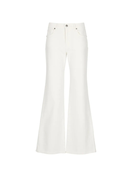  P.a.r.o.s.h. Belt-loops Five-pockets Jeans - White 