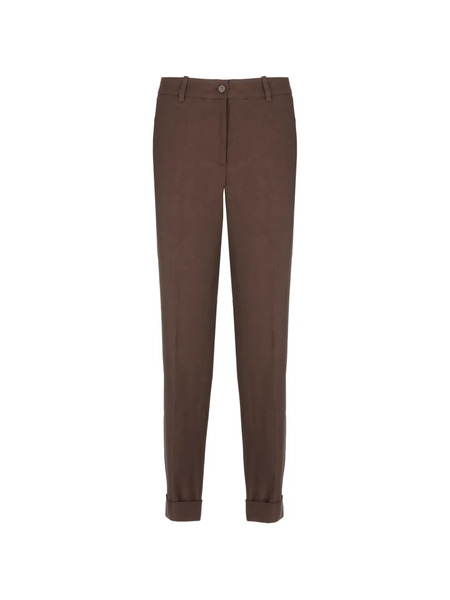  P.a.r.o.s.h. Belt Loops Trousers - Brown 