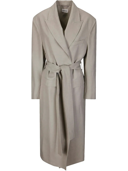  P.a.r.o.s.h. Belted Blazer Coat - Neutrals 