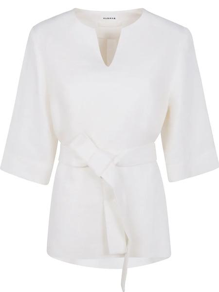  P.a.r.o.s.h. Belted Blouse - Neutrals 