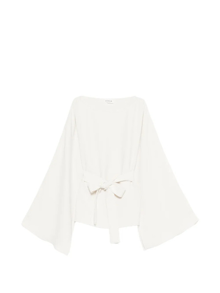  P.a.r.o.s.h. Belted Blouse - White 
