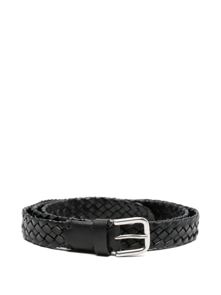  P.a.r.o.s.h. Braided Leather Belt - Black 