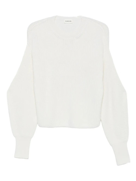  P.a.r.o.s.h. Button-detailed Ribbed Jumper - White 