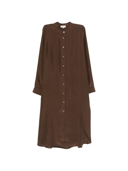  P.a.r.o.s.h. Buttoned Midi Dress - Brown 