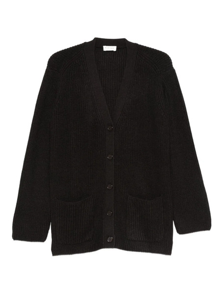  P.a.r.o.s.h. Buttoned Patch-pocket Cardigan - Brown 