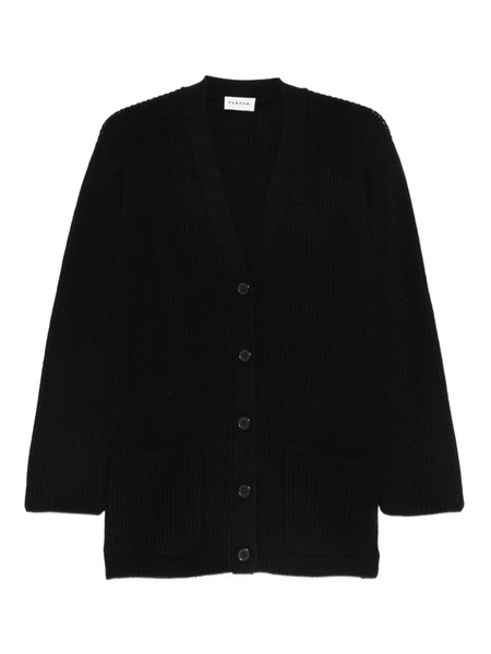  P.a.r.o.s.h. Buttoned Pocket Cardigan - Black 