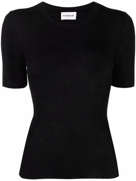  P.a.r.o.s.h. Cipria Knitted Top - Black 