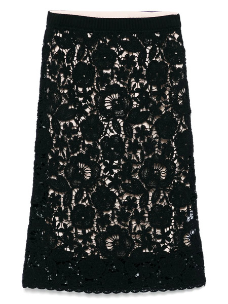  P.a.r.o.s.h. Copper Midi Skirt - Black 