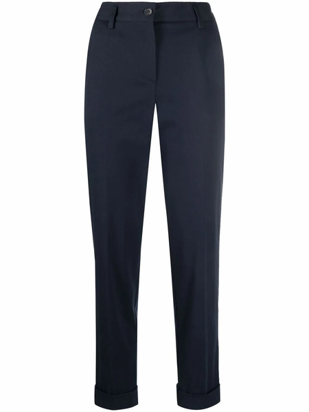  P.a.r.o.s.h. Cropped Straight-leg Trousers - Blue 