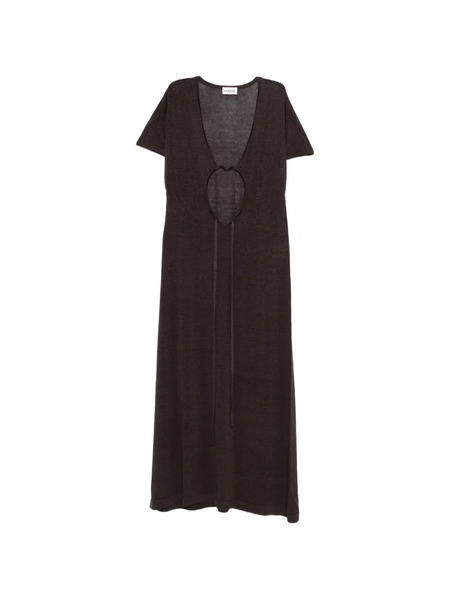  P.a.r.o.s.h. Cut-out Maxi Dress - Brown 