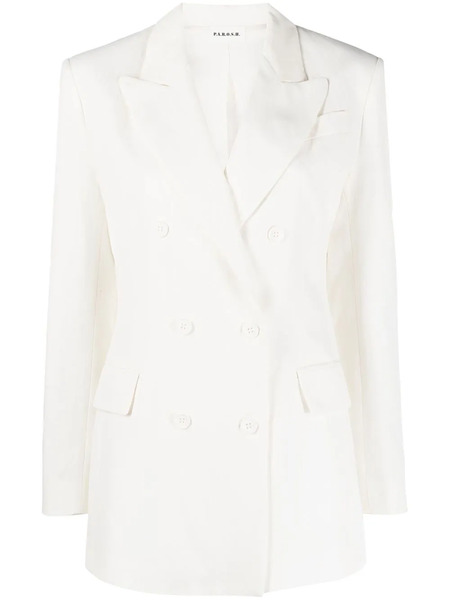  P.a.r.o.s.h. Double-breasted Blazer - White 