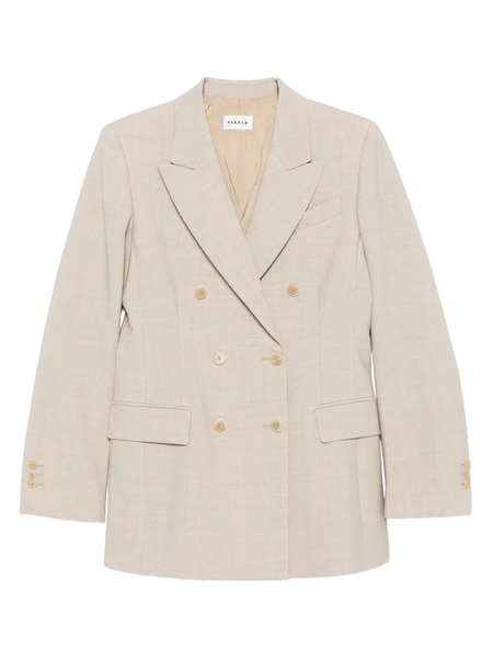  P.a.r.o.s.h. Double-breasted Wool Blazer - Neutrals 