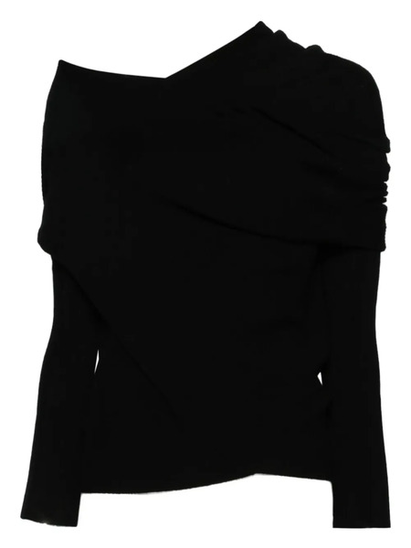  P.a.r.o.s.h. Draped Metallic-cuff Knitwear - Black 