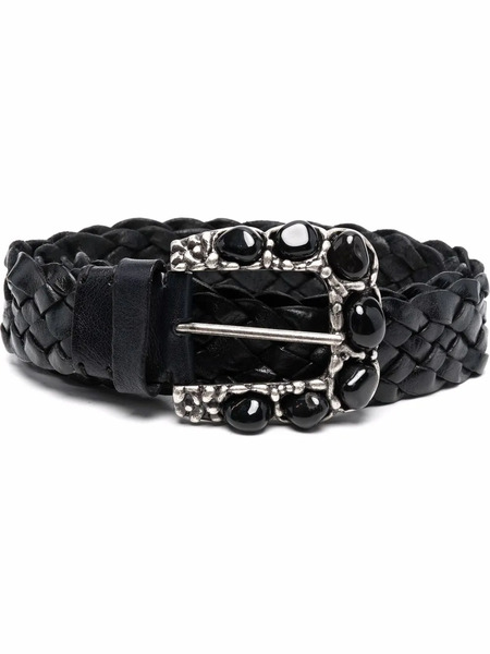  P.a.r.o.s.h. Embellished-buckle Belt - Black 