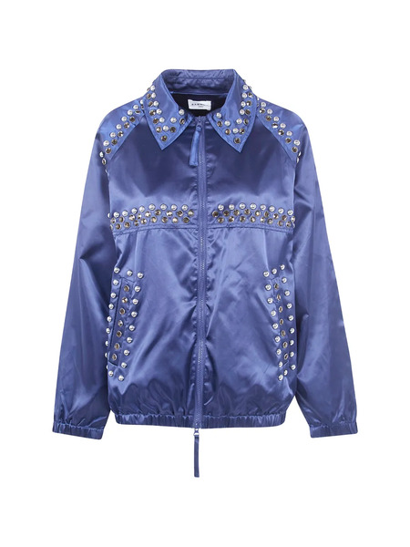  P.a.r.o.s.h. Embellished Collar Jacket - Blue 
