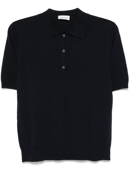  P.a.r.o.s.h. Fine-knit Polo Top - Blue 