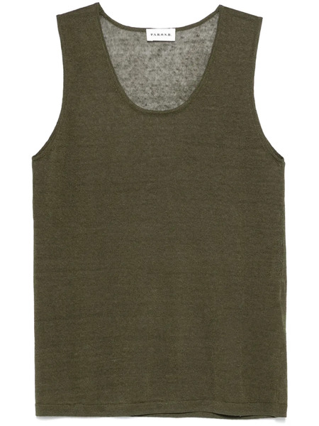  P.a.r.o.s.h. Fine-knit Tank Top - Green 
