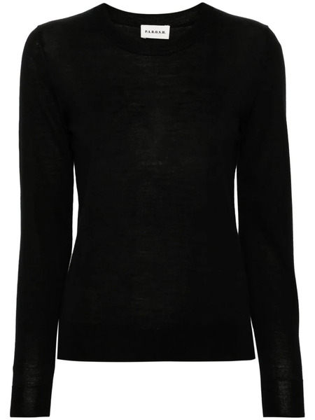  P.a.r.o.s.h. Fine-knit Wool Blend Jumper - Black 