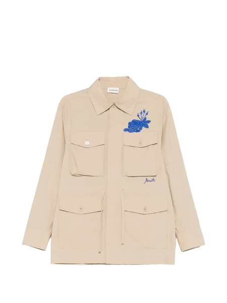  P.a.r.o.s.h. Floral-embroidered Jacket - Neutrals 
