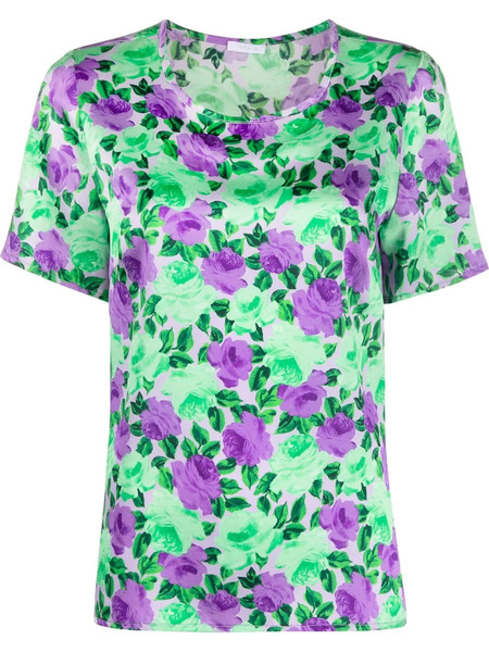  P.a.r.o.s.h. Floral-print T-shirt - Green 