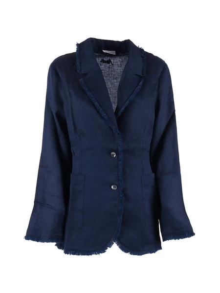 P.a.r.o.s.h. Frayed-edge Jacket - Blue 