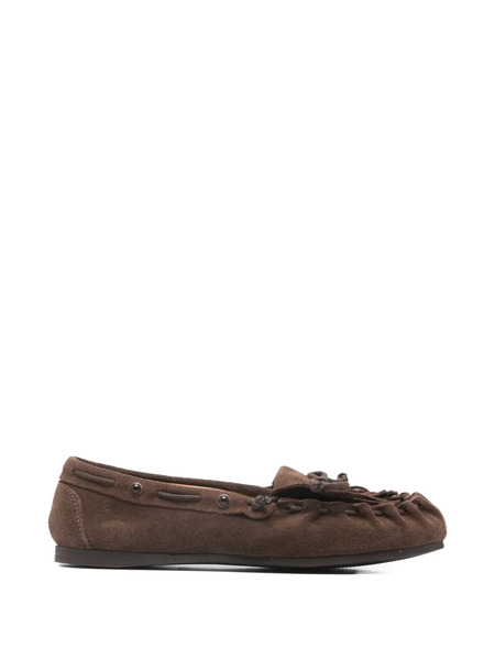  P.a.r.o.s.h. Fringed Boat Shoes - Brown 