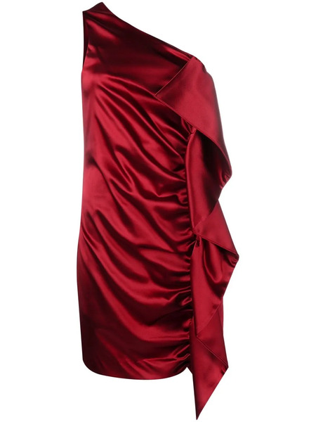  P.a.r.o.s.h. Gathered-detail One-shoulder Minidress 