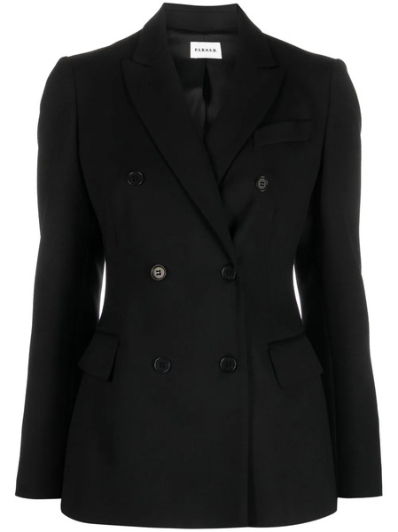  P.a.r.o.s.h. Giacca Double-breasted Wool-blend Blazer - Black 