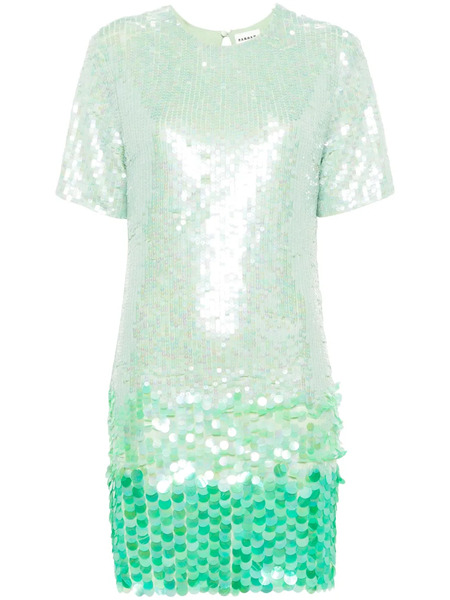  P.a.r.o.s.h. Gigi Sequinned Mini Dress - Green 