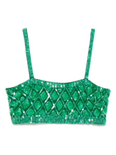  P.a.r.o.s.h. Gild Top - Green 