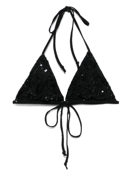  P.a.r.o.s.h. Gradient Bikini Top - Black 