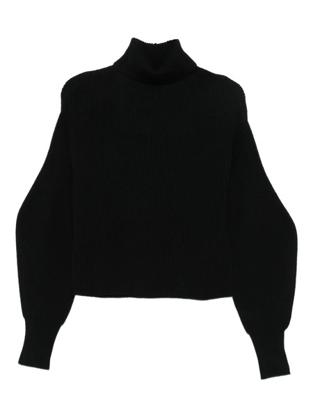  P.a.r.o.s.h. High-neck Ribbed Jumper - Black 