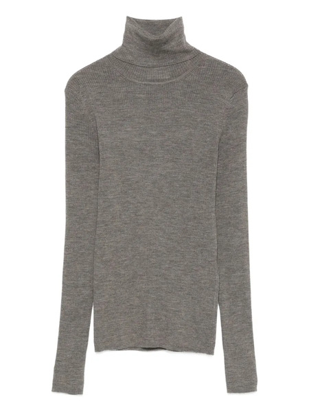  P.a.r.o.s.h. High-neck Ribbed Jumper - Grey 