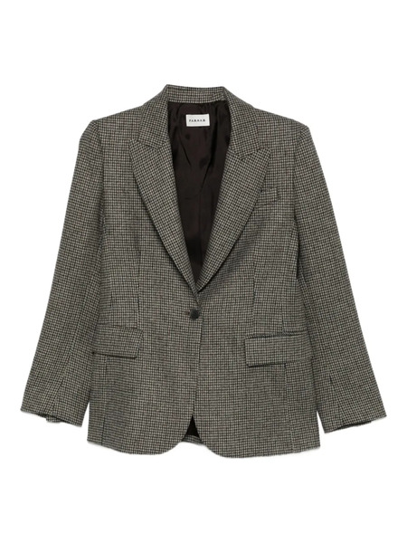  P.a.r.o.s.h. Houndstooth Single-breasted Blazer - Neutrals 