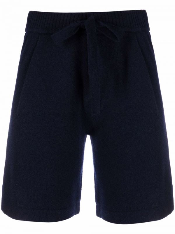  P.a.r.o.s.h. Knitted Drawstring Waist Shorts - Blue 