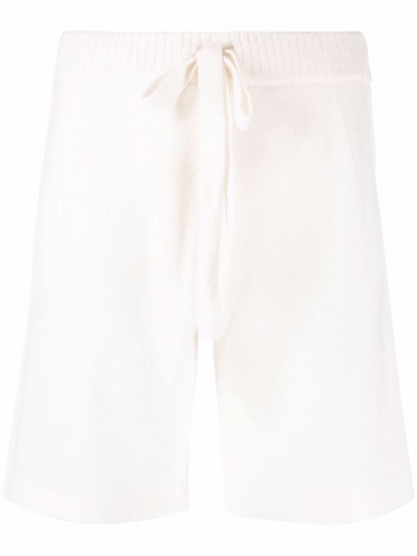  P.a.r.o.s.h. Knitted Drawstring Waist Shorts - White 