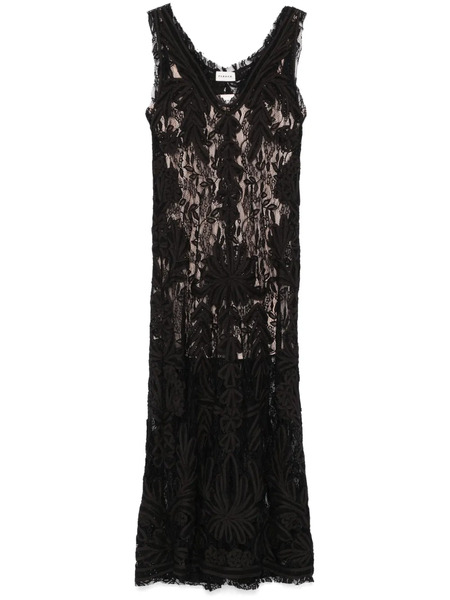  P.a.r.o.s.h. Lace Maxi Dress - Black 