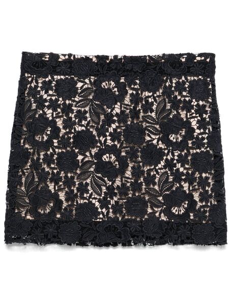  P.a.r.o.s.h. Lace Mini Skirt - Black 