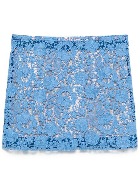  P.a.r.o.s.h. Lace Mini Skirt - Blue 