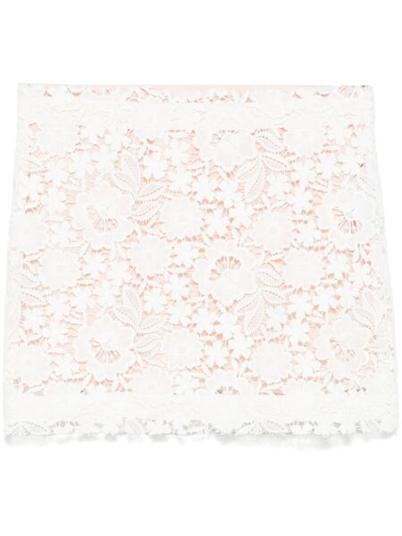  P.a.r.o.s.h. Lace Mini Skirt - White 